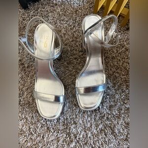 Mix No. 6 Metallic Silver Heels